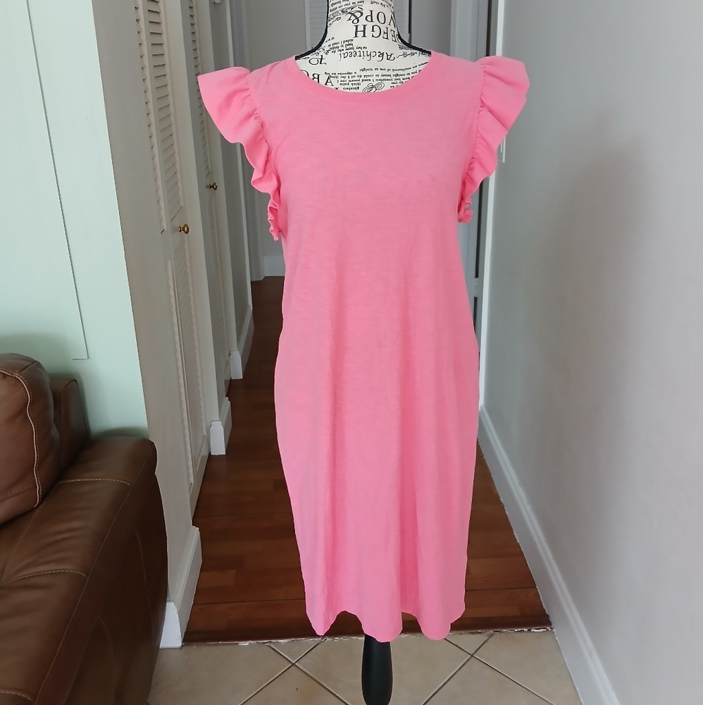 Nation Ltd Elliot Ruffle‎ Dress In Pink - Picture 4 of 12